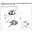 COUNTERSHAFT OIL SEAL - INTERCHANGEABLE WITH 0SQV-010001-1000 product image