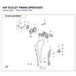 AIR OUTLET TIMING SPROCKET product image