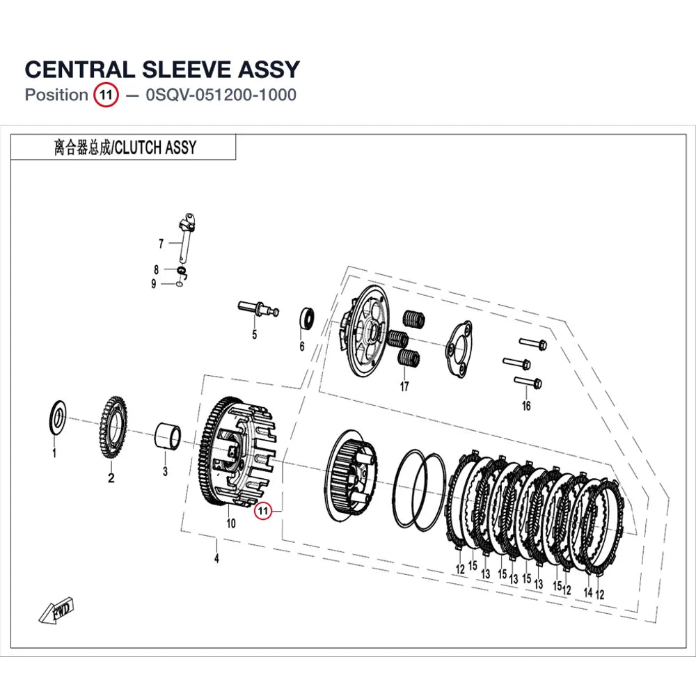 CENTRAL SLEEVE ASSY product image