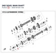 2ND GEAR, MAIN SHAFT product image