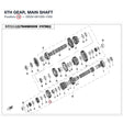 6TH GEAR, MAIN SHAFT product image