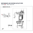SECONDARY AIR SYSTEM OUTLET PIPE product image