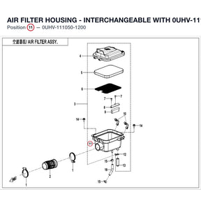 AIR FILTER HOUSING - INTERCHANGEABLE WITH 0UHV-111050-1000 product image