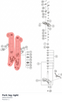 Diagram preview: Fork leg right (96001002000)