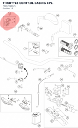 Diagram preview: THROTTLE CONTROL CASING CPL. (79002010025)