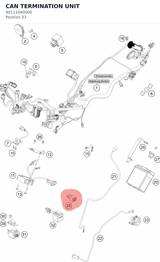 Diagram preview: CAN TERMINATION UNIT (90111040000)