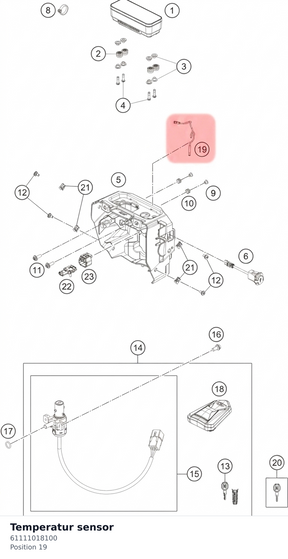 Diagram preview: Temperatur sensor (61111018100)