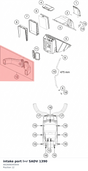Diagram preview: intake port l+r SADV 1390 (A62606040044)
