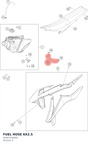 Diagram preview: FUEL HOSE 6X2.5 (50407016000)