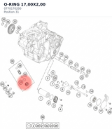 Diagram preview: O-RING  17,00X2,00 (0770170200)