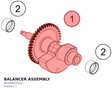 Diagram preview: BALANCER ASSEMBLY (96330057033)