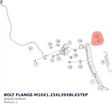 Diagram preview: BOLT FLANGE-M10X1.25XL39XBLXSTEP (J9000010040U0)