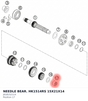 Diagram preview: NEEDLE BEAR. HK1514RS 15X21X14 (J618152114)