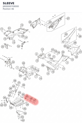 Diagram preview: SLEEVE (J800000709000)