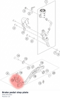 Diagram preview: Brake pedal step plate (95813051000)