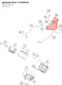 Diagram preview: ground wire l=410mm (A62611097010)