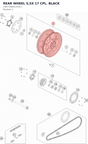 Diagram preview: REAR WHEEL 5,5X 17 CPL. BLACK (C90710001133C1)