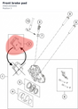 Diagram preview: Front brake pad (A56013030000)