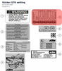 Diagram preview: Sticker STD setting (61703197000)