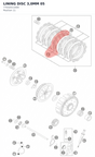 Diagram preview: LINING DISC 3,0MM 05 (77032011000)