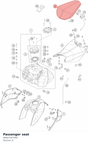 Diagram preview: Passenger seat (90607047000)