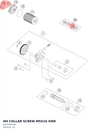 Diagram preview: HH COLLAR SCREW M5X16 SW8 (J025050166)