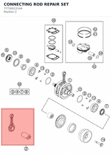 Diagram preview: CONNECTING ROD REPAIR SET (77730015144)