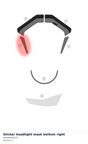 Diagram preview: Sticker headlight mask bottom right (94808096020)