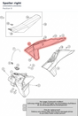 Diagram preview: Spoiler right (A46008051000EBG)