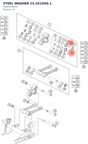 Diagram preview: STEEL WASHER 15.2X19X0.1 (54603090010)