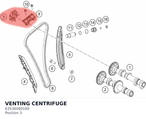 Diagram preview: VENTING CENTRIFUGE (63536080100)