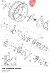 Diagram preview: Tire pressure sensor (61912033000)