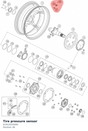 Diagram preview: Tire pressure sensor (61912033000)