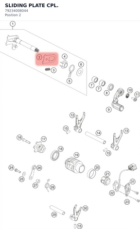 Diagram preview: SLIDING PLATE CPL. (79234008044)