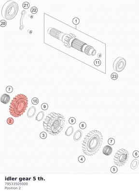 Diagram preview: idler gear 5 th. (79533505000)