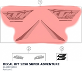 Diagram preview: DECAL KIT 1290 SUPER ADVENTURE (60408099000)