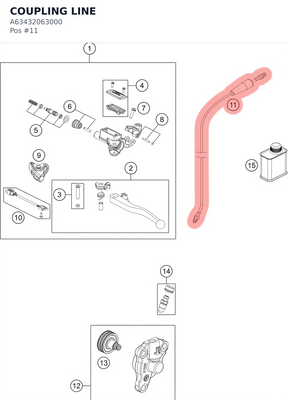 Diagram preview: COUPLING LINE (A63432063000)