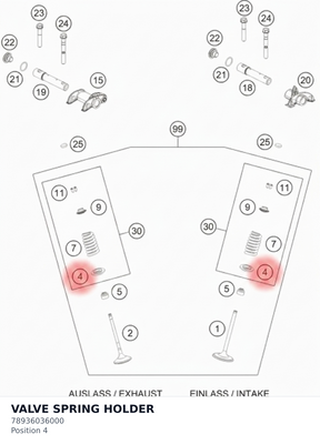 Diagram preview: VALVE SPRING HOLDER (78936036000)