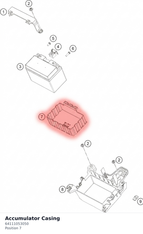 Diagram preview: Accumulator Casing (64111053050)