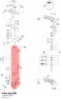 Diagram preview: Fork leg left (94301001000)