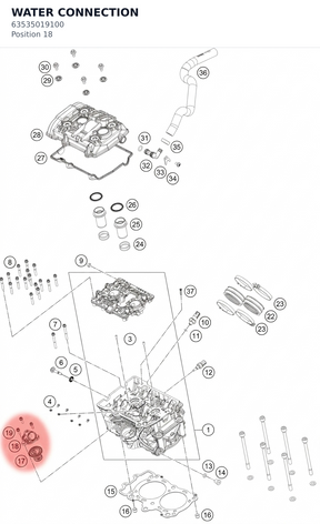 Diagram preview: WATER CONNECTION (63535019100)