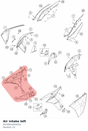 Diagram preview: Air intake left (6070810205033)