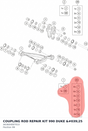 Diagram preview: COUPLING ROD REPAIR KIT 990 DUKE '25 (A63604087010)