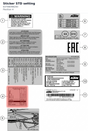 Diagram preview: Sticker STD setting (63706098200)