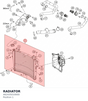 Diagram preview: RADIATOR (A62435010000)