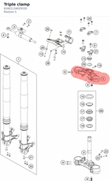 Diagram preview: Triple clamp (6160113402933S)