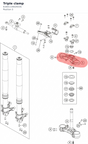 Diagram preview: Triple clamp (6160113402933S)