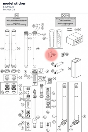 Diagram preview: model sticker (52000329)