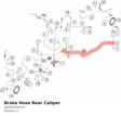 Diagram preview: Brake Hose Rear Caliper (96342004010)