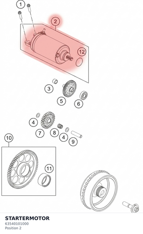 Diagram preview: STARTERMOTOR (63540101000)